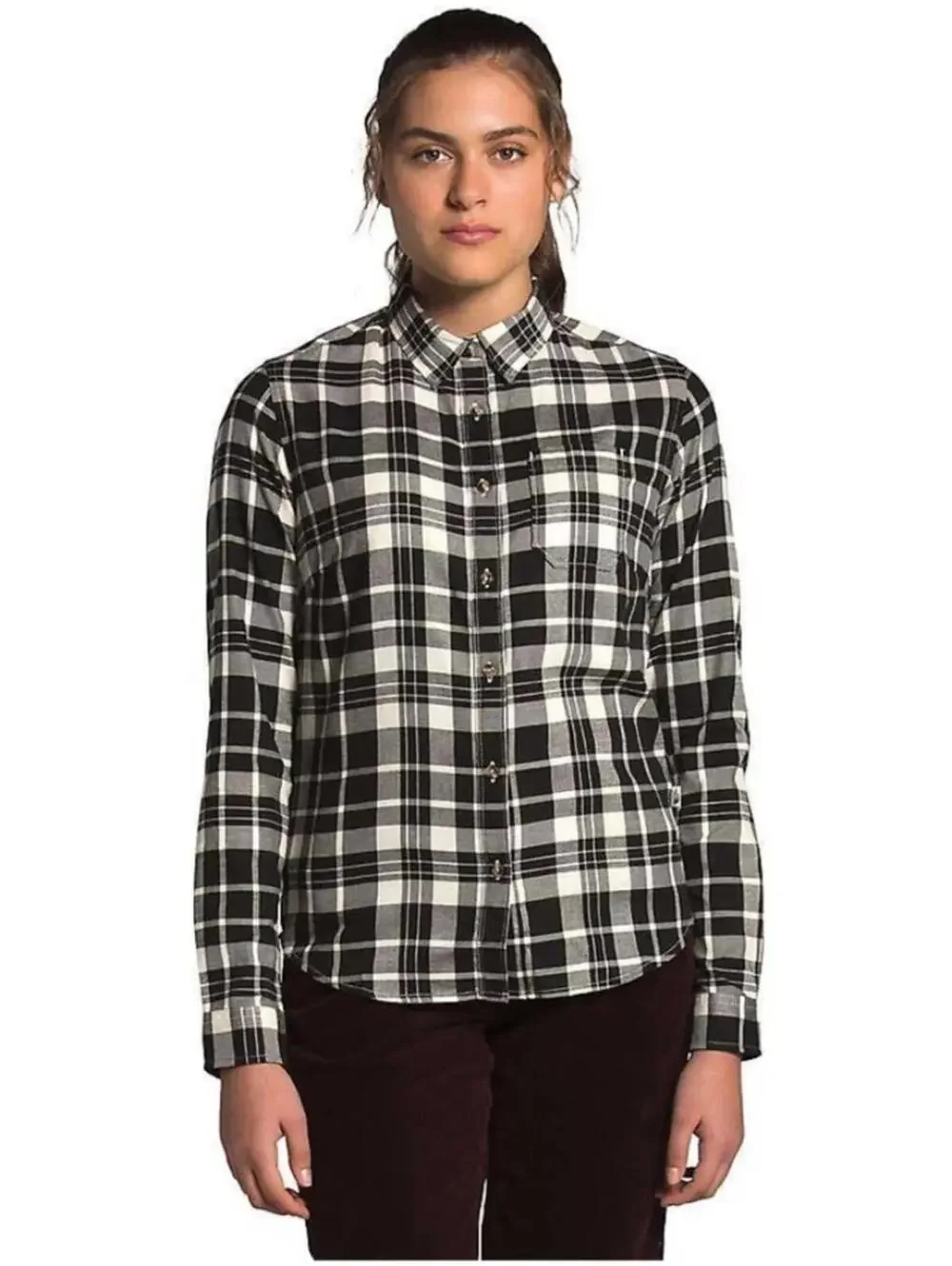 The North Face Womens Plaid Berkeley Girlfriend Shirt‎ M